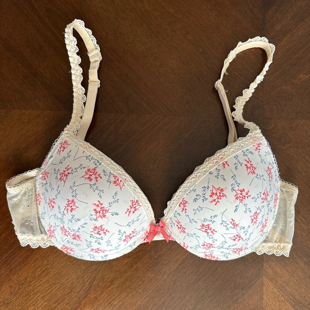 Penti floral pushup bra, size 36A (80B)